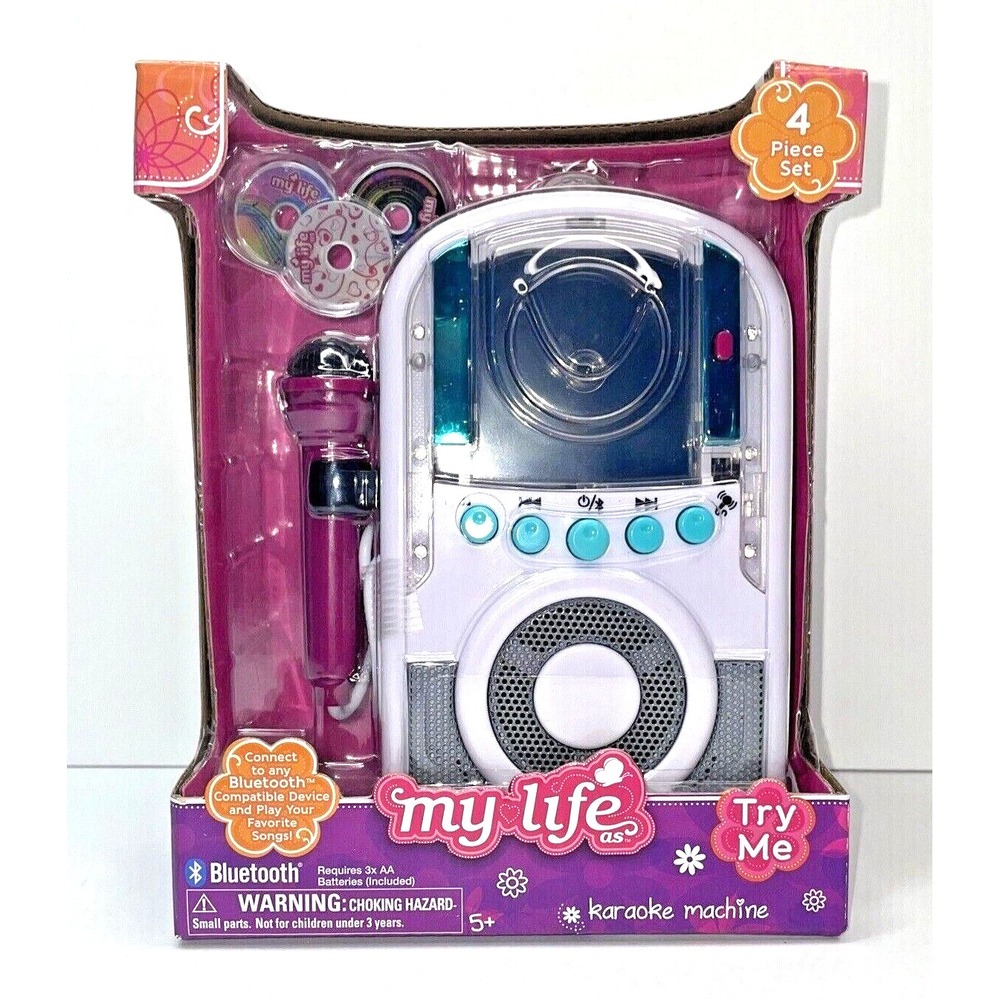 MY‎ LIFE AS Karaoke Machine 18" Doll Accessories Bluetooth 4 Piece New in Pkg